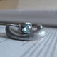 Серебряный браслет с натуральным топазом 9.716ct, фианитами, вес изделия 10,82 гр (2206781) - изображение 5
