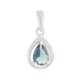 Серебряная подвеска с топазом Лондон Блю 0.547ct (2188599) - изображение 1
