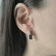 Серебряные серьги с топазом Лондон Блю 2.022ct (2196082) - изображение 6