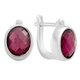 Серебряные серьги с натуральным рубином 7ct (2205098) - изображение 1