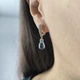 Серебряные серьги с натуральным топазом 9.364ct, фианитами (2206972) - изображение 7