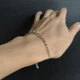 Серебряный браслет с фианитами, вес изделия 2,75 гр (2206361) - изображение 8
