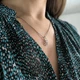 Серебряная подвеска с фианитами (2207542) - изображение 8