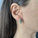 Серебряные серьги с натуральным изумрудом 1.275ct (2206095) - изображение 6