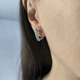 Серебряные серьги с натуральным изумрудом 1.275ct (2206095) - изображение 7