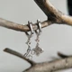 Серебряные серьги с фианитами (2207689) - изображение 3