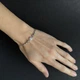 Серебряный браслет с фианитами, вес изделия 3,8 гр (2209089) - изображение 7