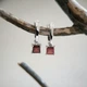 Серебряные серьги с натуральным гранатом 1.669ct (2204350) - изображение 2