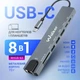 Перехідник USB-хаб WALKER WHUB-63 8в1 з роз'ємом Type-C grey - зображення 5