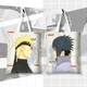 Шоппер эко-сумка Наруто и Саске Naruto Sasuke Uchiha 36 х 33 см двухсторонний - изображение 1