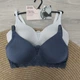 Бюстгальтер для кормления Mothercare набор 2 шт формованные чашки без косточек Синий/Белый 80B - изображение 2