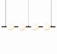 Стельова LED люстра VALESO G5105-4, метал + акрил, чорний, 64W, 4000Lm, CCT - зображення 2