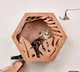 Настенная полка для кота. Цвет Орех - изображение 2