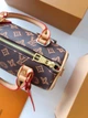 Сумка жіноча Louis Vuitton Speedy Bandoulière 20 коричнева (044) - зображення 7