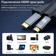 Кабель HDMI HDMI 2 метра 8K UltraHD швидкий шнур HDMI 2.1 HDR для ТВ ноутбука проектора PS4 PS5 - зображення 2