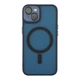 Чохол Premium TPU+PC Magnetic Matte Camera Lens with Magsafe для iPhone 13 Dark Blue - зображення 3