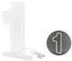 Neon LED PartyDeco Cyfra 1 Biały 50 cm (NEON3-1) (5904555066571) - obraz 1