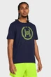Чоловіча темно-синя футболка UA RUN ANYWHERE SS Under Armour SM 1383233-410 - изображение 1