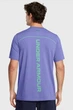 Чоловіча фіолетова футболка UA Rush Seamless Wordmark SS Under Armour S 1382799-561 - изображение 2