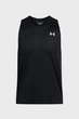 Чоловіча чорна майка UA Tech Tank Under Armour M 1382795-001 - зображення 3
