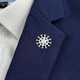 Значок из стали BROCHE брошь бижутерия Медицина Вирус серебристый BRGV115247 - изображение 6