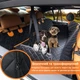 Автогамак PetZoom Loungee Універсальний чохол-накидка в автомобіль для перевезення собак і котів на сидіння та в багажник вологостійкий з прогумованою основою Чорний - зображення 2