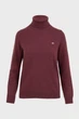 Жіночий бордовий вовняний гольф ROLLNECK Gant S 4805263 - изображение 1