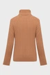 Жіночий коричневий вовняний гольф RIBBED TURTLENECK Gant L 4805397 - изображение 2
