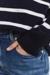Жіночий темно-синій вовняний гольф у смужку SUPERFINE Gant M 4805396 - изображение 5