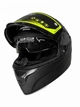 Мотошлем интеграл мотоциклетный Full Face Crown Racing матовый черный, размер M, с двойным визором, солнцезащитным стеклом, вентиляцией и застежкой Fast Lock, защитный спортивный шлем для мотоцикла, скутера и мопеда - изображение 5