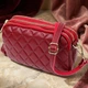 Сумка кросс боди через плечо женская из натуральная кожи Vintage leather-22889 Бордовая - изображение 13