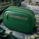 Сумка для женщин из натуральной кожи Vintage 22900 Зеленый - изображение 4