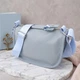 Сумка кросс боди через плечо женская из натуральная кожи Vintage leather-22908 Голубая - изображение 15