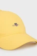 Чоловіча жовта кепка COTTON TWILL CAP Gant OS 9900002 - изображение 3