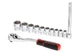 Набір інструменту на планці Intertool 3/8" x 12 од. Storm (ET-8013) - зображення 2