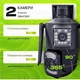 Вулична WiFi камера відеоспостереження поворотна Smart Home Camera SC03 V380 Pro на два об'єктиви IP камера 4 Мп з нічним баченням датчиком руху WiFi камера для дому та двору - изображение 4