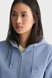 Жіноче блакитне худі REG TONAL SHIELD ZIP Gant M 4200671 - изображение 4