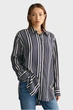 Жіноча темно-синя сорочка у смужку REL STRIPED Gant 38 4300285 - изображение 1
