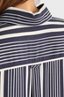 Жіноча темно-синя сорочка у смужку REL STRIPED Gant 38 4300285 - изображение 6