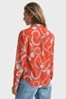 Жіноча червона сорочка з візерунком REG SAILING PRINT Gant 36 4300456 - изображение 3