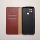 Чехол книжка Keyunfei для Xiaomi Redmi 10C, Poco C40 на магните коричневый - изображение 3