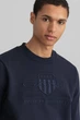 Чоловічий темно-синій світшот REG TONAL SHIELD C-NECK Gant XXXL 2036017 - изображение 4