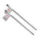 Шланги для змішувачів (пара) SmartFlex Silver 1/2"х M10, 40 см - изображение 1