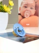 Соска пустышка BIBS Colour Latex Round (круглая) – Sky Blue, 1й размер 0-6месяцев - изображение 4
