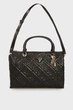 Жіноча чорна сумка з візерунком ADELASIA Guess OS HWQL9658060 - изображение 5