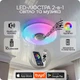 Люстра світлодіодна 517 Dlight RGB з пультом і колонкою 70Вт Білий (02161) - зображення 1