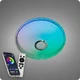Люстра світлодіодна 517 Dlight RGB з пультом і колонкою 80Вт Білий (02160) - зображення 2