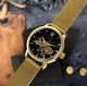 Класичний жіночий годинник Awarder 028-3D Де би не була Gold-Black - изображение 3