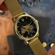 Класичний жіночий годинник Awarder 028-3D Де би не була Gold-Black - изображение 4