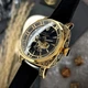 Жіночий наручний годинник Awarder 021-3D Де би не була Gold-Black-Black Leather - изображение 3